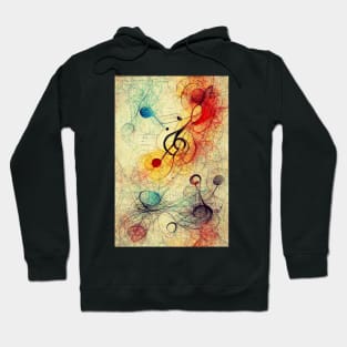 Musical Notes Pattern, perfect gift for all musicans and those who can't live without music #3 Hoodie